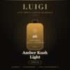 Luigi Amber Kush Light Series 8 disposable 2g live resin liquid diamond indica device card