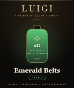 Luigi Emerald Belts Series 8 disposable 2g live resin liquid diamond hybrid device card