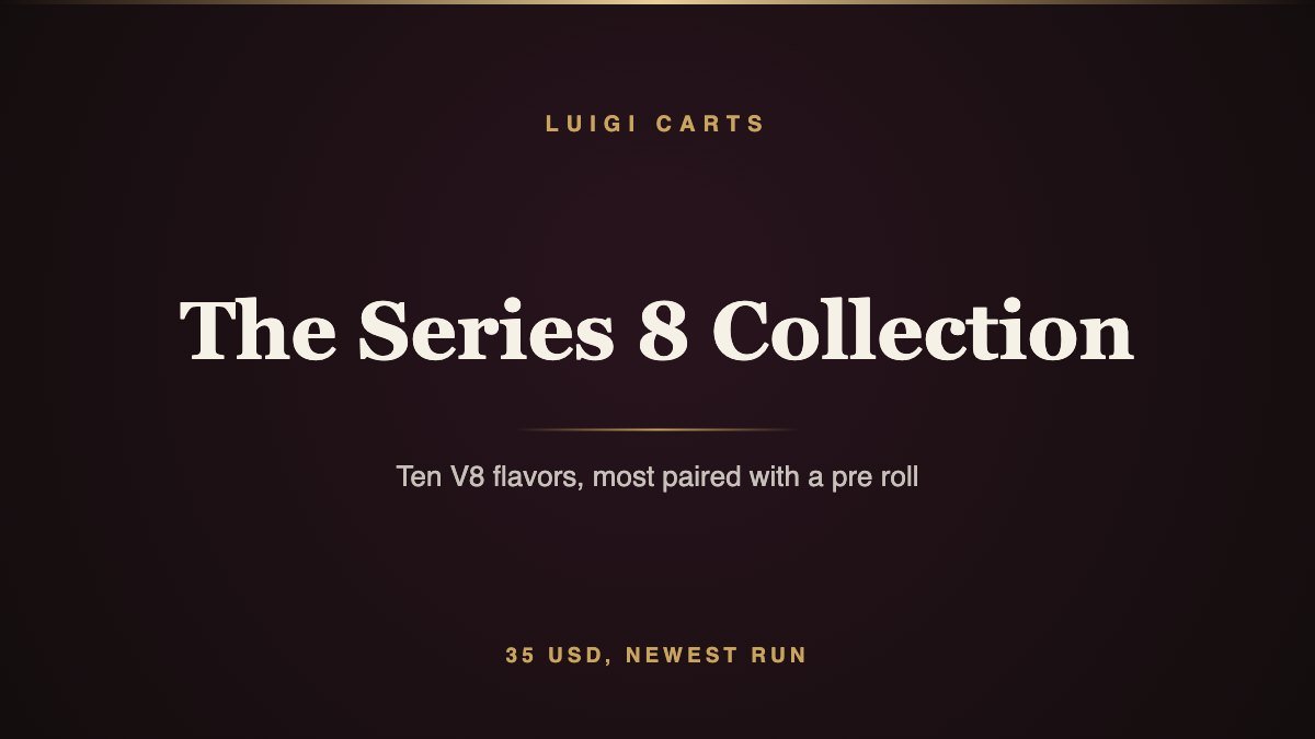 Series collection available when buying luigi carts seattle